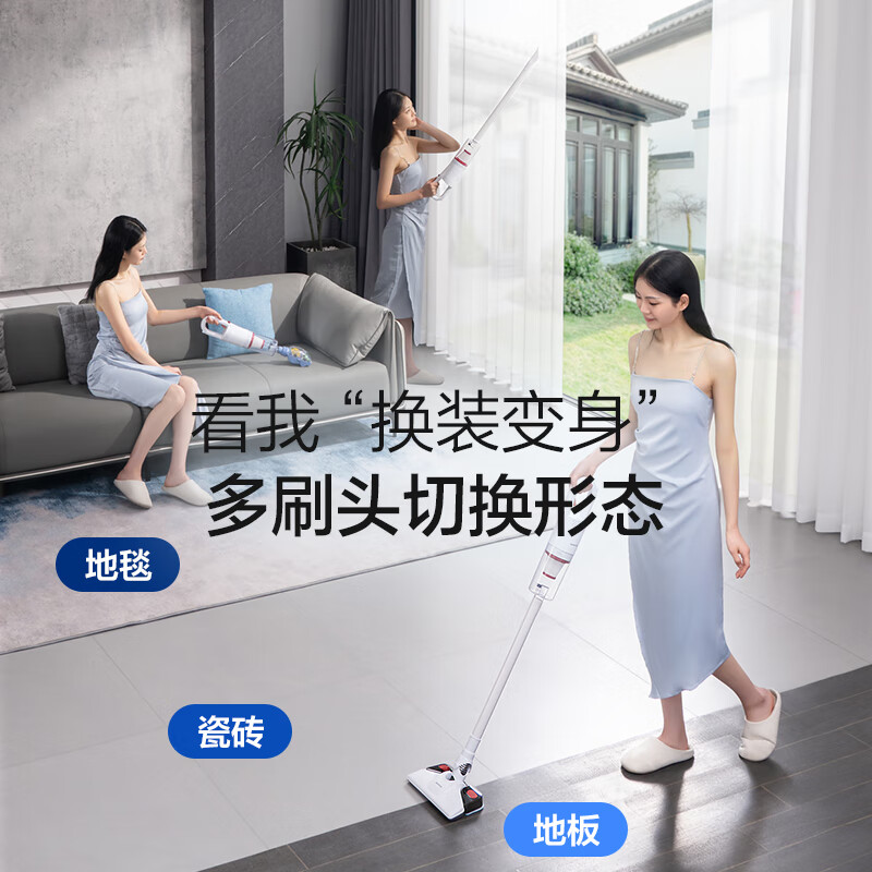 AUX home wireless suction and mopping all-in-one vacuum cleaner home handheld car-mounted large suction bed mite removal pet small multi-purpose dust remover AXS-527 wired white upgraded version