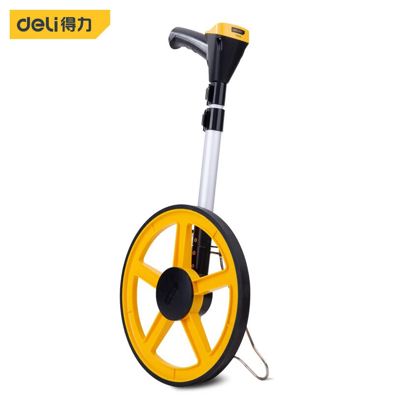 Deli digital distance measuring wheel hand push roller distance meter road measuring machine mechanical outdoor rolling push ruler engineering measuring ruler DL4179 large digital display wheel (diameter 300mm)