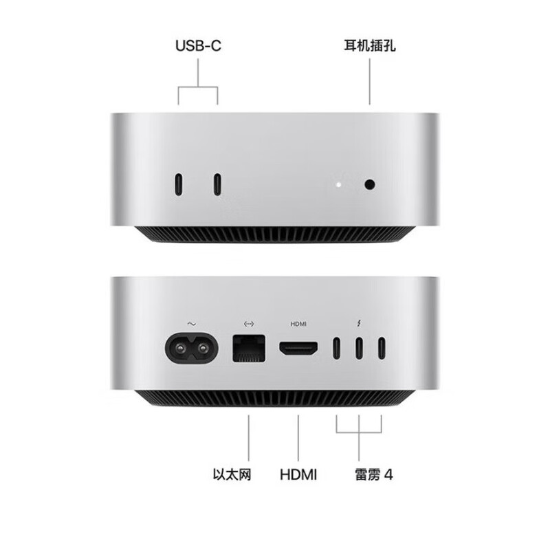Mac mini second-hand Apple mini host desktop computer Studio workstation M4/M1/M2 Pro M4 Max/Ultra design editing office 99 new national bank in warranty M4-16G-256G