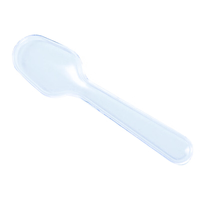 Babic disposable tasting spoon tasting spoon independent plastic small spoon jelly soup spoon tasting cup spoon 100 pieces