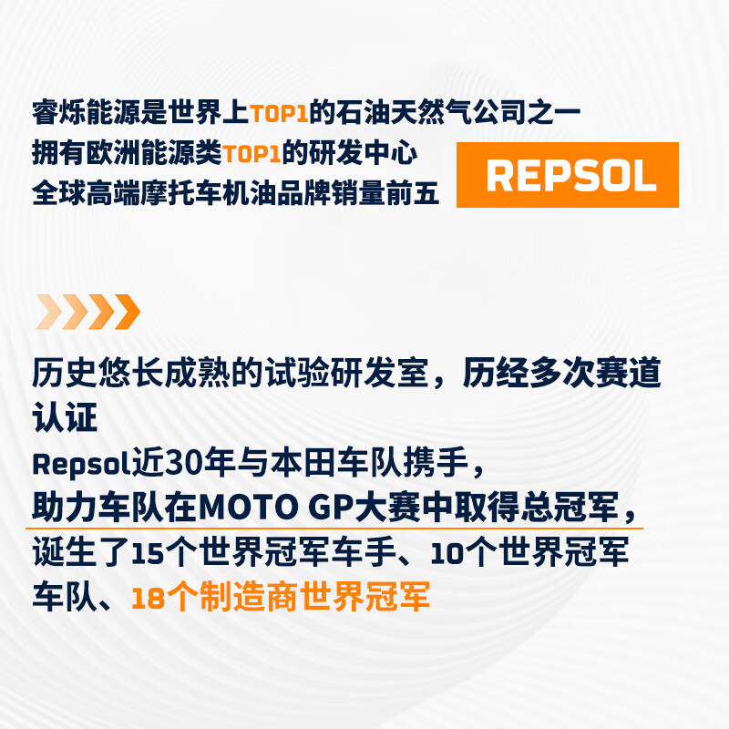 REPSOL Weishuang fully synthetic motorcycle oil Honda/Suzuki/Yamaha scooter oil 10W-30 1L