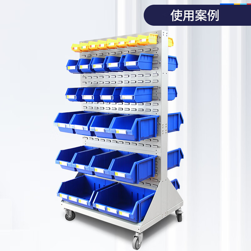 Liwang POWERKING back-mounted parts box material box warehouse oblique shelf plastic hardware accessories tool storage box PK012 140*105*75 can be customized