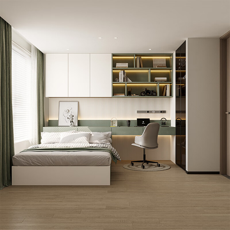 OPPOLIA modern style tatami whole house customization Tatami bed wardrobe desk integrated children's room elders room cabinet customization Customized prepayment Consult customer service for payment