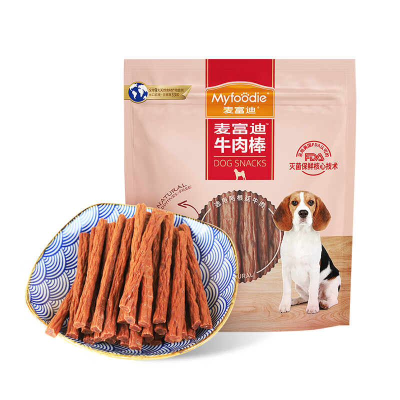 McFoodie Dog Snacks Luxurious Nutritious Beef Sticks 400g Adult Puppies Universal Teeth Training Reward Satisfying Pet Snacks