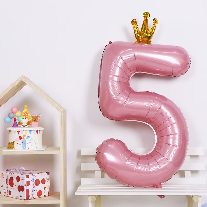 Duomeiyi birthday scene layout girl digital birthday balloon props atmosphere layout children's party decoration pink 1