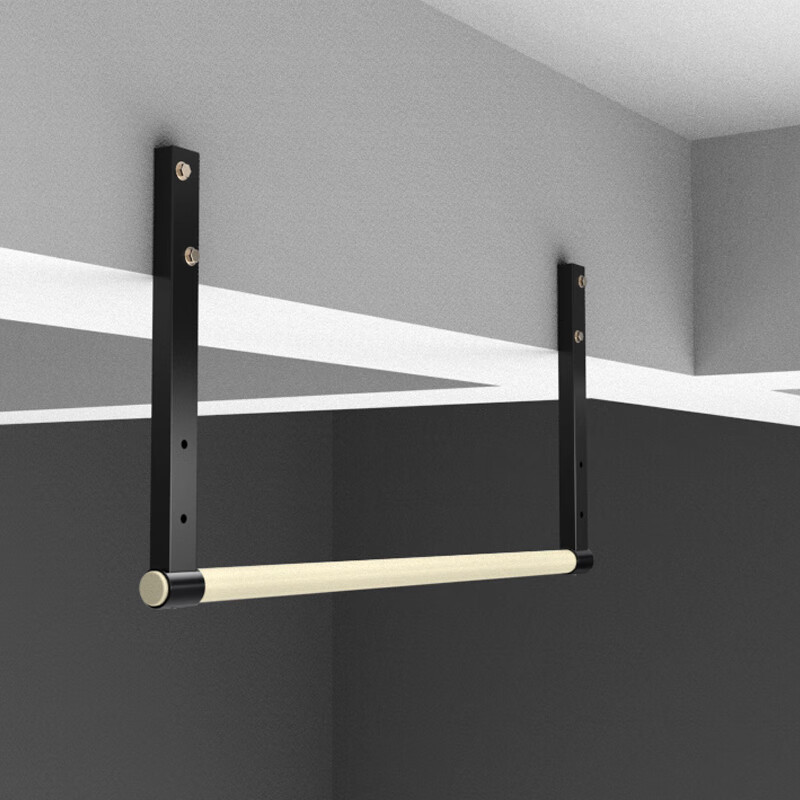 EASTSCOPE fitness side beam horizontal bar indoor household non-slip solid wood grip bar suspender bar for cross beam pull-up rack K130-27