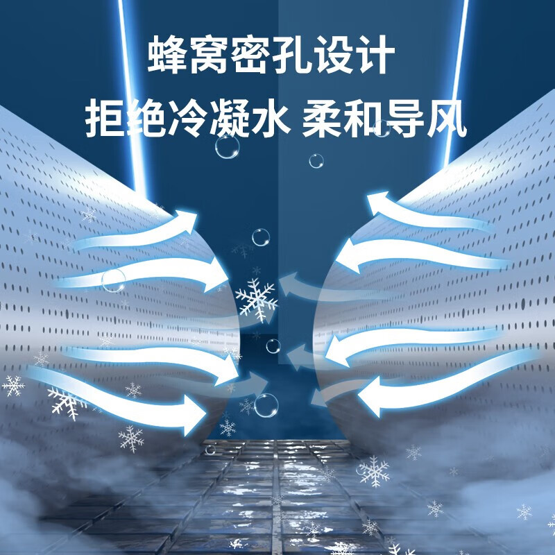 Yibaili central air conditioning windshield anti-direct blow air conditioning baffle cold wind guide plate ceiling ceiling machine office porous style porous soft wind style 60cm 5216