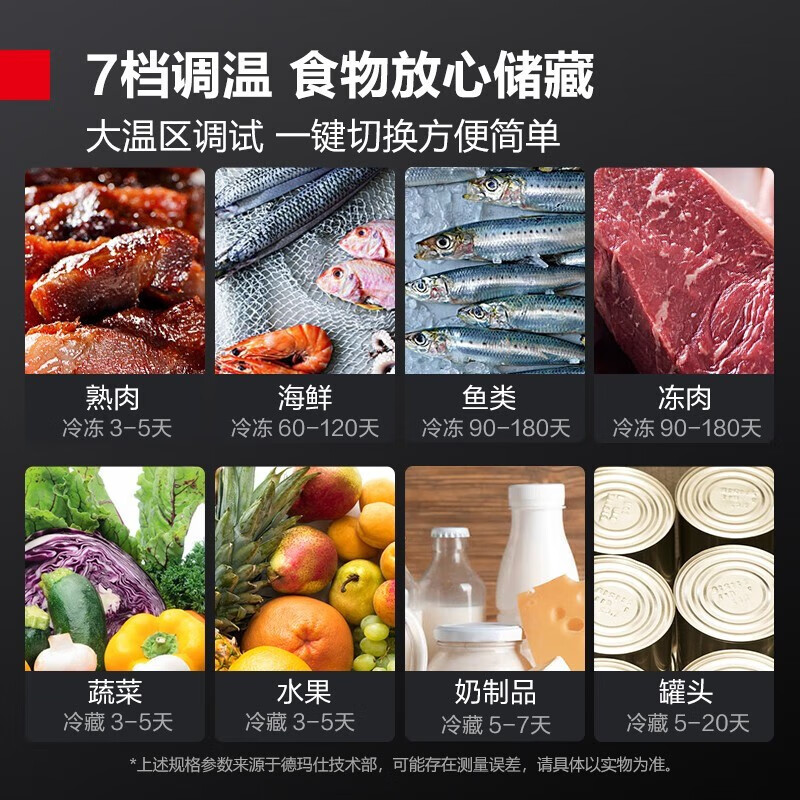 DEMASHI four-six-door freezer commercial display cabinet refrigerated vertical freezer kitchen stainless steel refrigerator large capacity tall freezer commercial large capacity large freezer dual temperature standard four doors丨900L fully frozen KCD1.0L4-1D