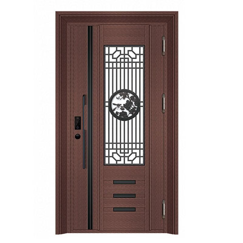 Vinoa Korean door ventilation door 304 stainless steel single door thickened entry residential unit sliding entry door security door style 7 201