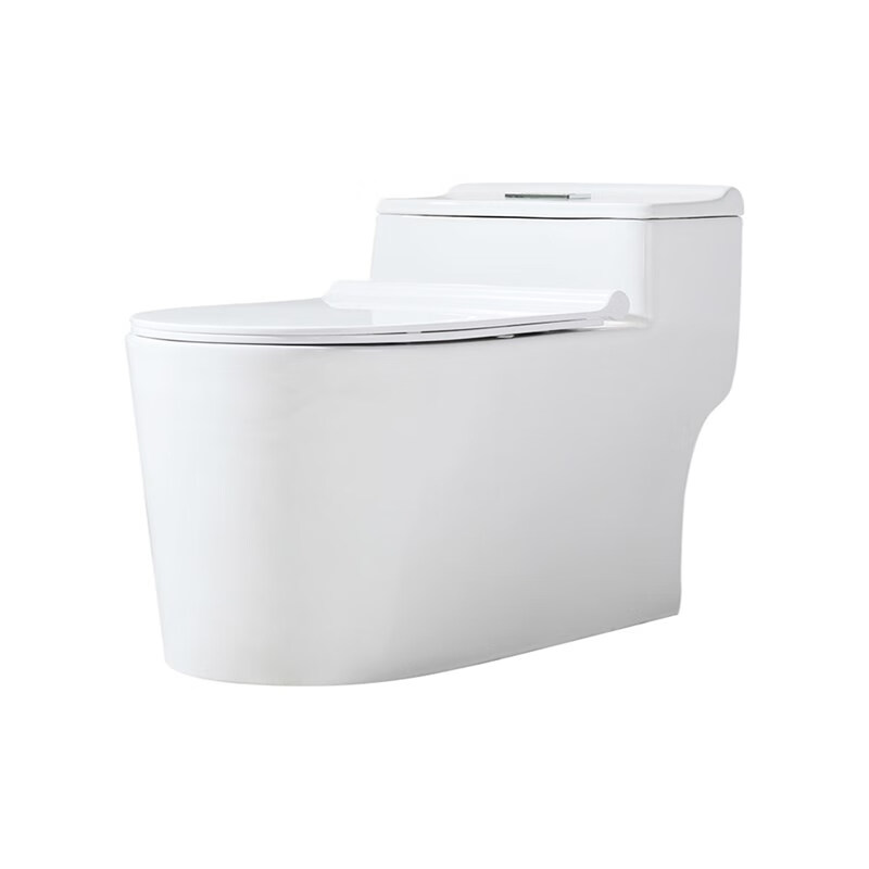 Household flush toilet large diameter bathroom toilet siphon deodorant toilet small apartment ordinary ceramic toilet H model upgraded glazed silent urea-formaldehyde cover H model 400mm