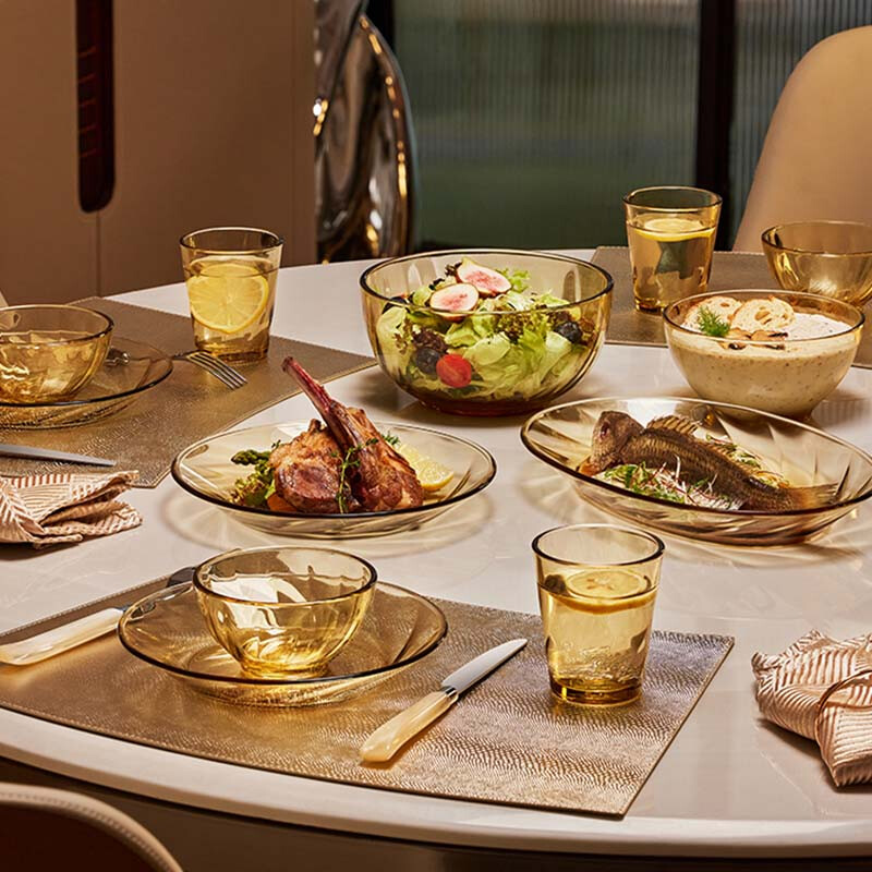 Corning tableware crystal series water cup set 4 pieces 260ml high-value glass cup tea cup coffee cup milk tea cup