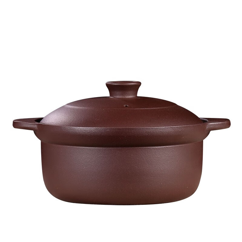 Yusenyi Yixing Claypot for Soup Open Fire Unglazed Earthenware Pot for Porridge Home Fired Hot Pot Small 3.9L 0ml