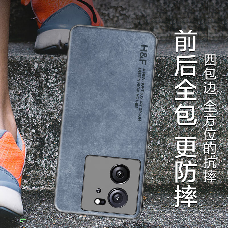 90% new, Heat, suitable for Redmi K60 Extreme Edition mobile phone case, Xiaomi Redmi K60 Extreme Edition protective cover, upgraded skin texture, sheepskin matte lens, full silicone cover - Silent Night Black