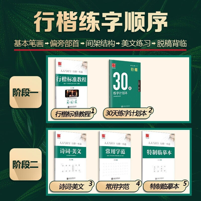 Huaxia Wanjuan regular script practice copybook, regular script, a common pen training student, junior high school adult, boys and girls, fountain pen, quick copybook, running script, hard pen calligraphy, copying and tracing, 13 special exercise books