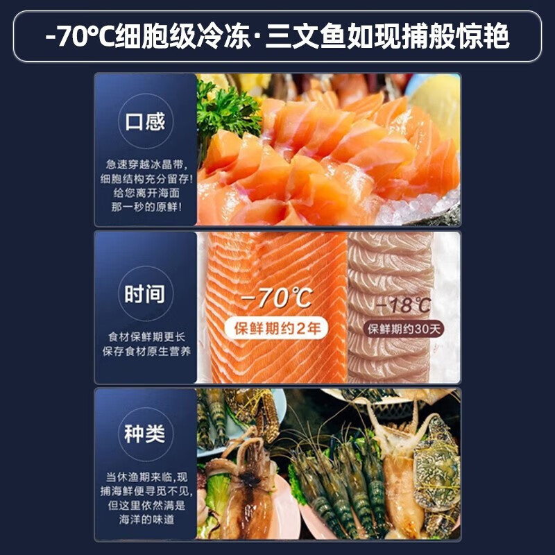 Haier (Haier) 151/252/321/451 liter horizontal freezer ultra-low temperature refrigerator cell-level cryogenic quick-freezing freezer laboratory tuna deep-sea seafood hotel electronic temperature control minus 70 degrees - 151L DW-60W151EU1丨Full copper tube evaporator丨WIFI interconnection丨Stainless steel liner