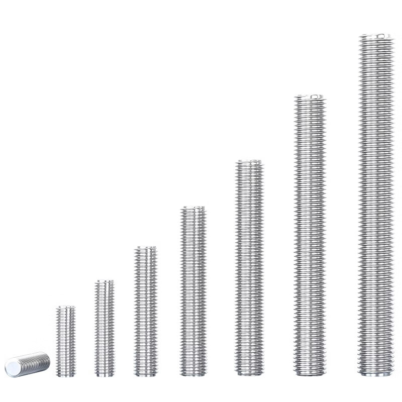 Fengji 316 stainless steel wire rod fully threaded tooth rod through wire stud screw bolt tooth bar M3M4M5M6M8M10M12M16 M10*110 1 piece