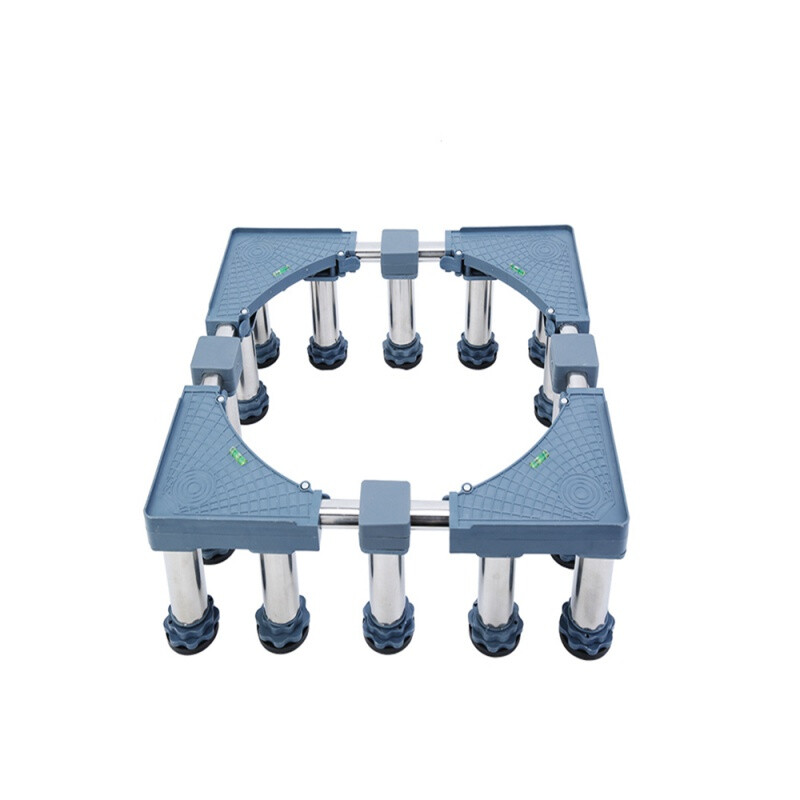 Yuduo washing machine base removable heightening bracket refrigerator air conditioner cabinet disinfection cupboard heightening bracket stainless steel foot pad 1 pack (height 12-14cm)