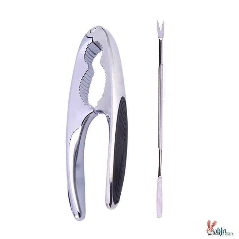 Jingxi 304 stainless steel thickened walnut machine whole hazelnut peeling pliers black peach cracker nut hazelnut dried fruit pliers sheller thickened stainless steel walnut clamp black