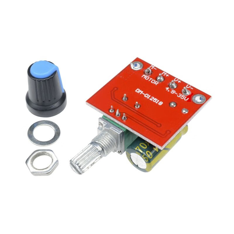 PWM DC motor speed regulator 5V-35V speed switch board 5A switch LED dimmer speed regulator module red