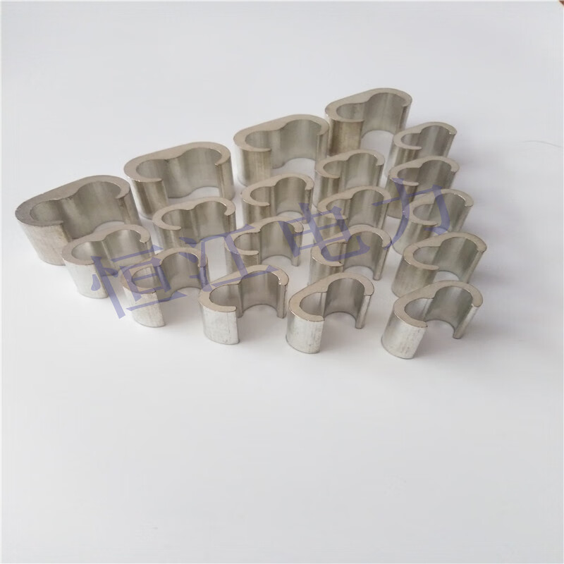 Railway line clip through ground wire connector MC35-35 copper tinned C-type clip 70/50 copper clip wire clip high-speed rail anti-theft screw