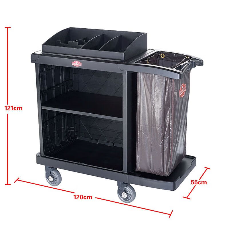 Southern bilateral service vehicle hotel room work linen vehicle room entrance hand push collection vehicle cleaning cleaning vehicle unilateral shuttle flexible universal