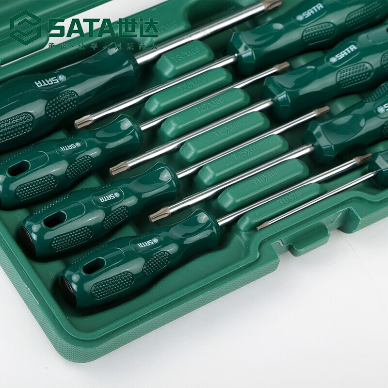 SATA 09305 8-piece set A series flower-shaped screwdriver set flower-shaped electrician tool screwdriver