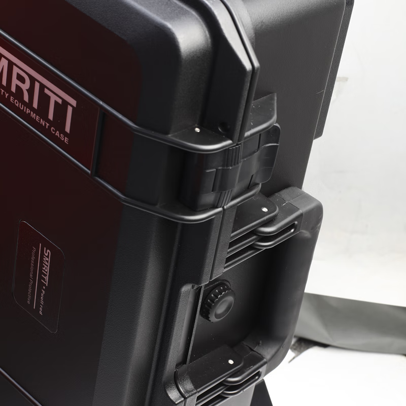 SMRITI heritage protection box black large trolley box thickened waterproof and dustproof multi-functional equipment tool box 7255 black with sponge