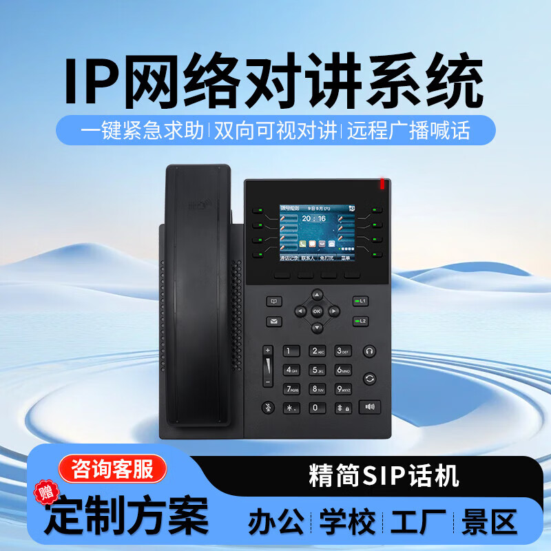 LEILER Industrial Communication IP Network Broadcast Intercom System Two-way Voice One-touch Intercom LAN Video Call Intercom Prison Booth Parking Lot Emergency Call Intercom