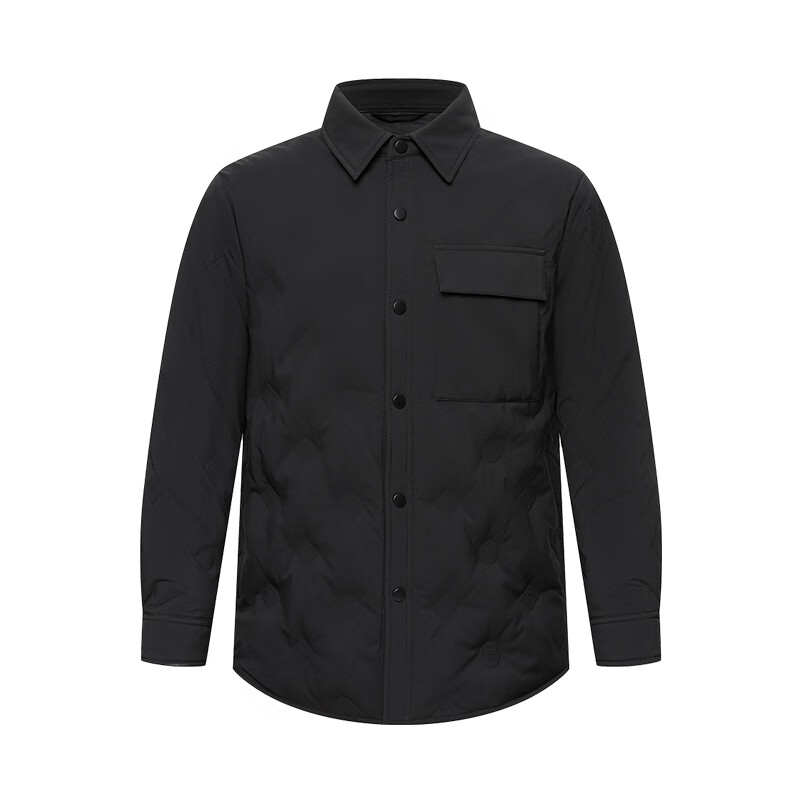 Xiahu Shijia new fall and winter lapel water-repellent white goose down jacket black M (116-130 pounds)