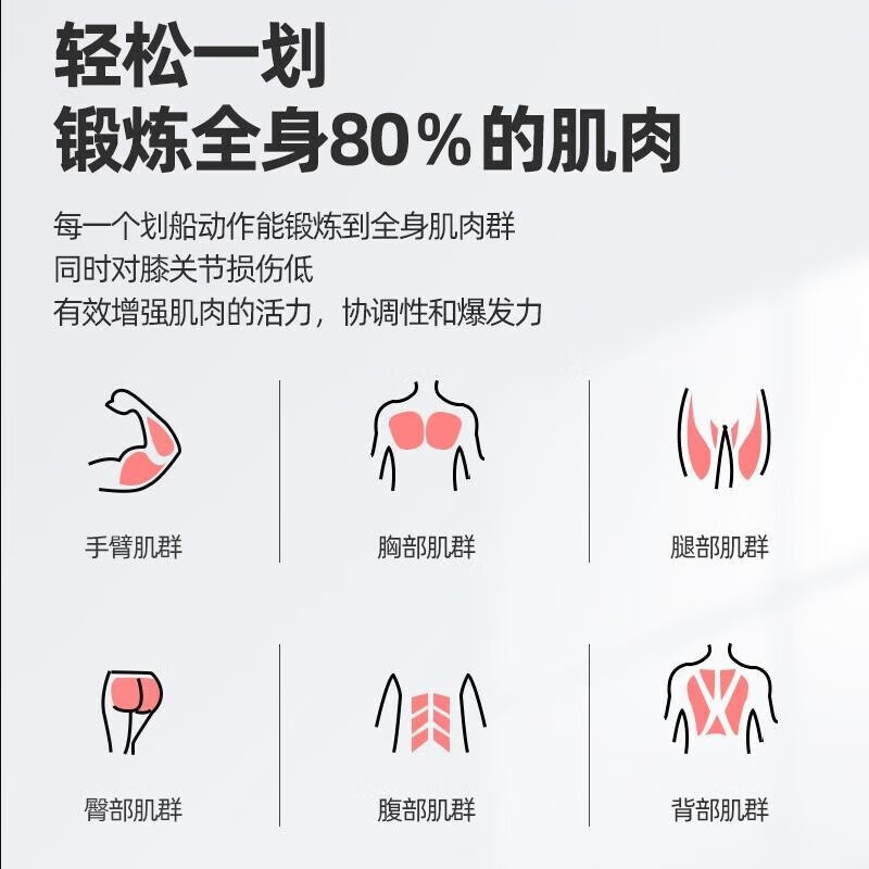 Hunting Steel Wolf Rowing Machine Foldable Home Fitness Equipment Exercise Back Fat Burning Simulation Sculls Hydraulic Resistance 12 Gears Hydraulic 12 Gears Resistance