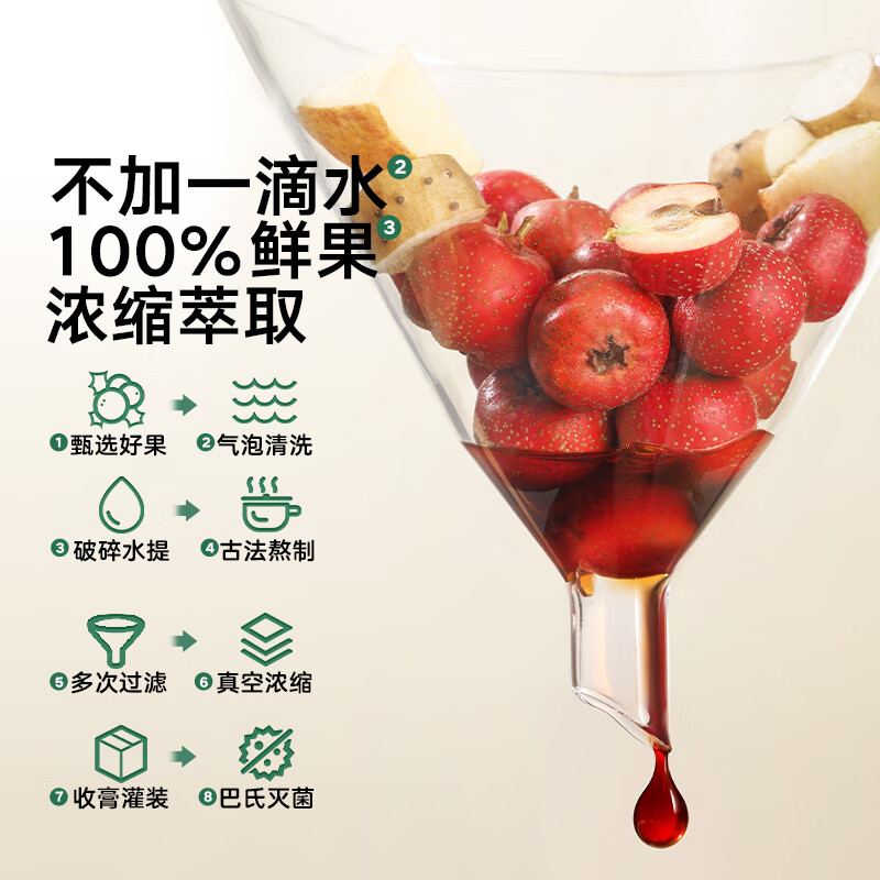 Baby is greedy for infants and young children's prebiotics Hawthorn Liuwu Paste Chicken Inner Golden Apple Autumn Pear Paste Children's Seasonal Soaking in Water 120g