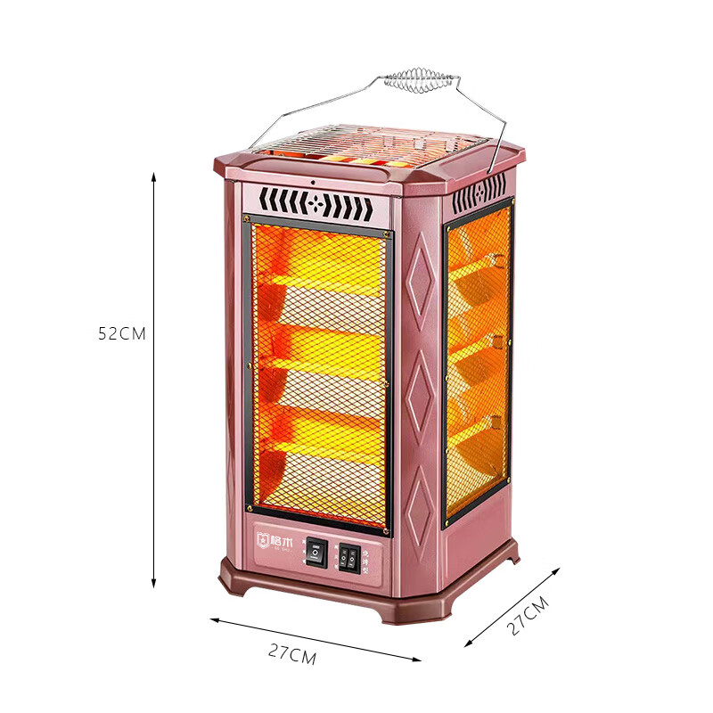 Geshu stove heater five-sided heating stove indoor living room tea making stove electric stove barbecue stove household extra large gold