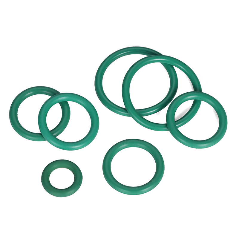 Jinggong (JINGGONG) fluorine rubber O-ring high temperature resistant sealing ring green o-type rubber gasket wire diameter 1.5/2/2.4/3.1-5mm outer diameter 12*2mm (10 pieces) fluorine rubber o-ring