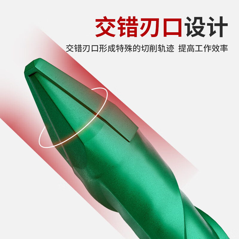 Kraftwell eccentric drill bit ceramic cement concrete special drill bit for all-ceramic tiles alloy triangular drill drilling bit 6mm 2-pack AI5269