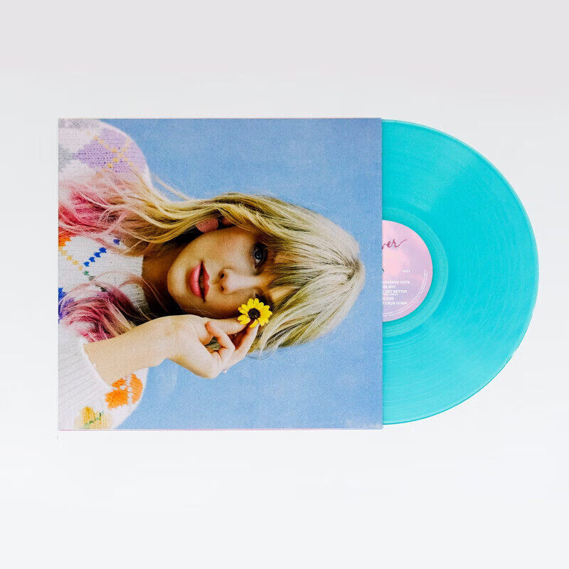 Official Genuine Taylor Swift Vinyl Record Swift Album Lover/Folk Story Changchi/Midnight/Let Go to Love/Confession of Love Lover Lover Pink and Blue Double Color Vinyl 2LP + Lyrics Cover