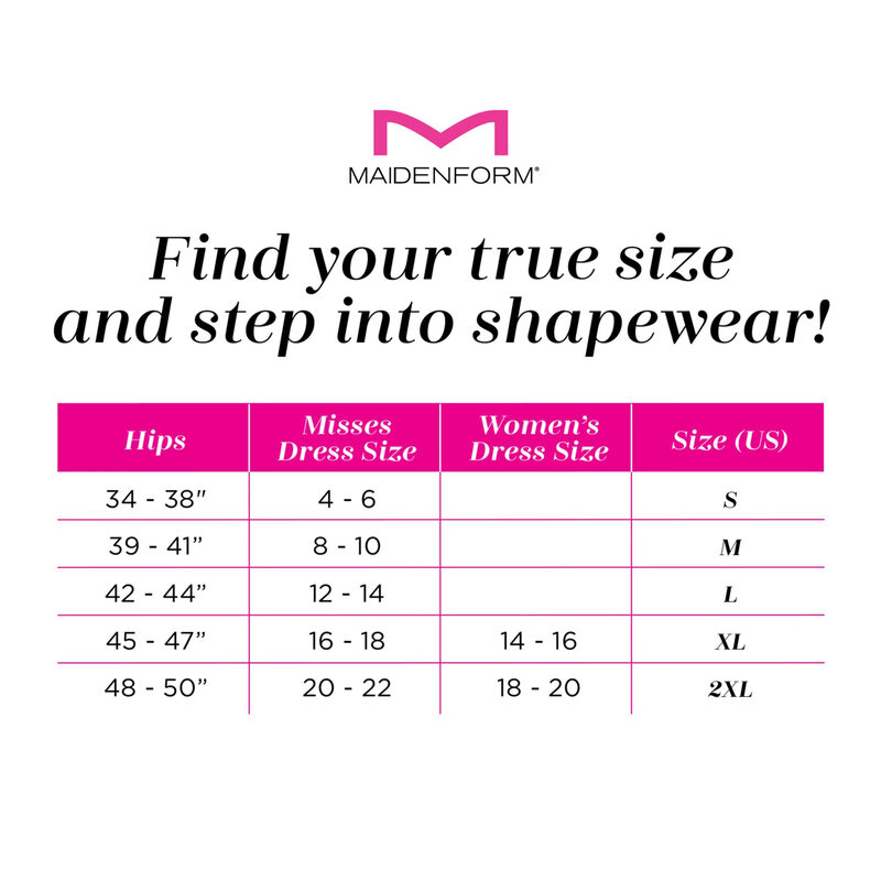 Maidenform Women's Shapewear Tummy Tights High Waist Slim Beige XX-Large