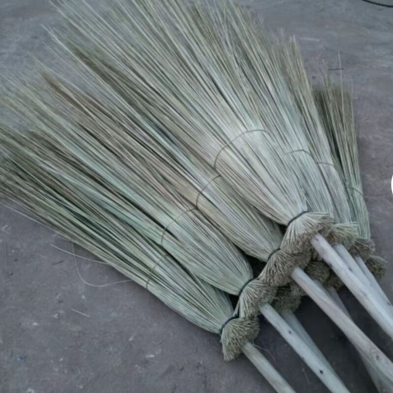 Yue Changsheng splendens big broom sanitation worker big broom construction site Datou Road courtyard property school breeding farm Q1SN 2 pieces of splendens broom 1 enlarged and lengthened splendens broom