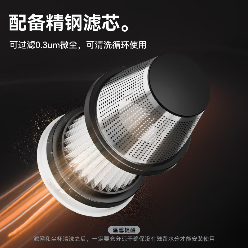 HELLOLEIBOO Car Vacuum Cleaner High Suction Handheld Home Wireless Suction High Power Car Desktop Multi-Function