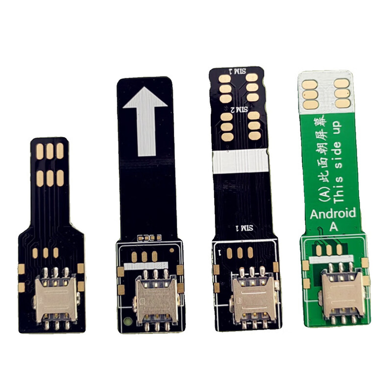 Suitable for business hall card opening test Android Apple mobile phone card inserter mobile phone external card tray card slot card reader Android E model external dual Nano small card