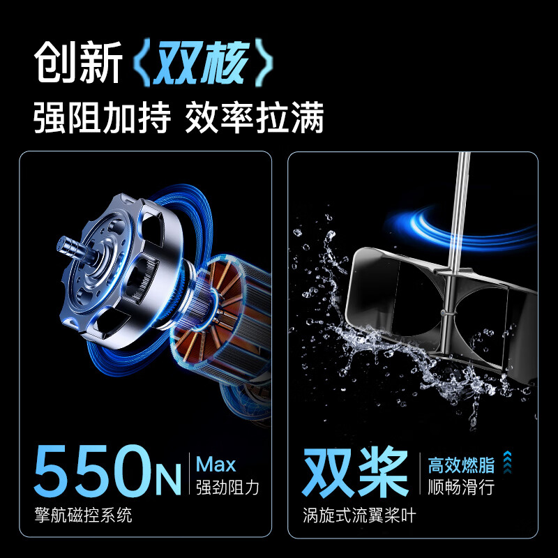 MOKFITNESS (Mokeng) M30 rowing machine hydromagnetic dual resistance household smart folding water resistance rowing machine fitness equipment M30 standard version