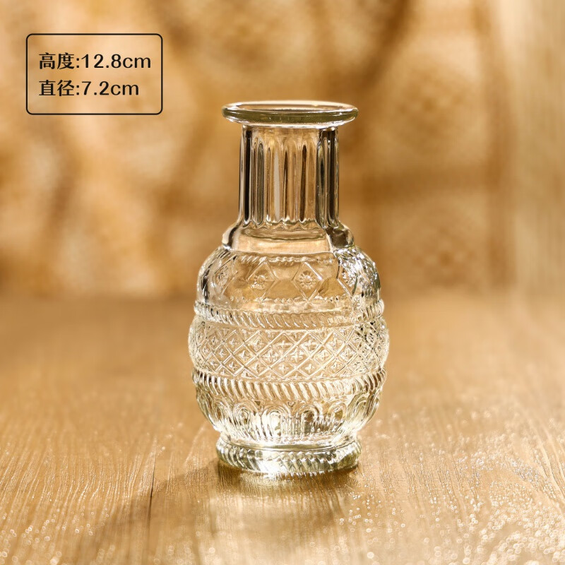 Vatican Gatti Nordic exquisite mini glass vase water-raised flowers decoration small vase flower ornaments small pagoda