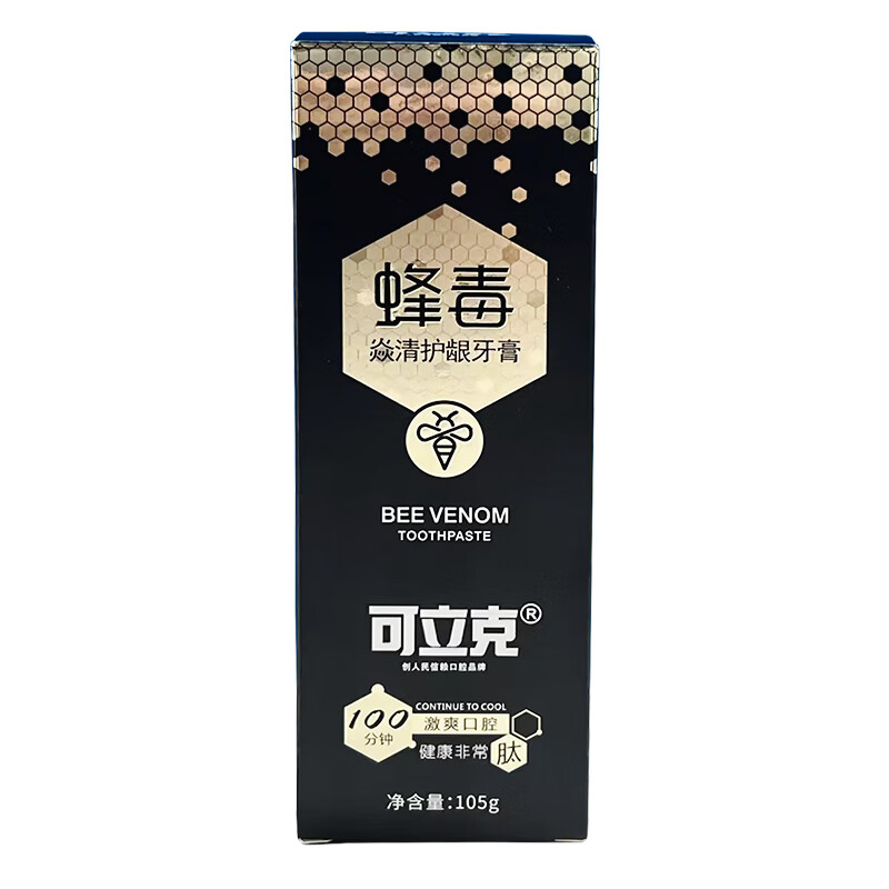 Crick Bee Venom Yanqing Gum Protecting Toothpaste 105g*4 pieces family pack adult men and women mint flavor type does not contain fluoride and is long-lasting fresh