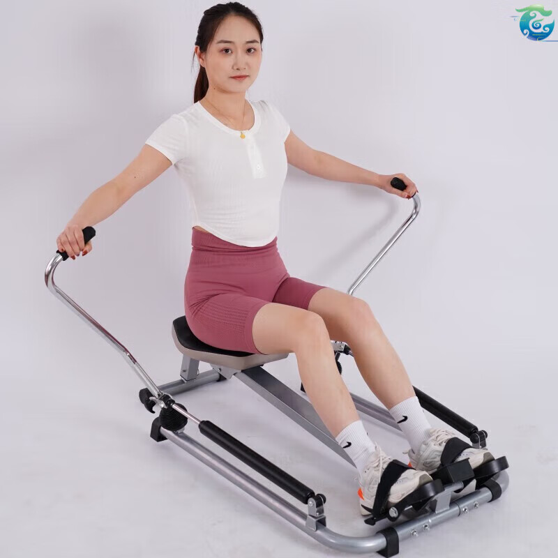 Luo Zhuodou rowing machine household foldable silent indoor water resistance hydraulic rowing machine suspended rowing machine fitness equipment Modena Modena yellow