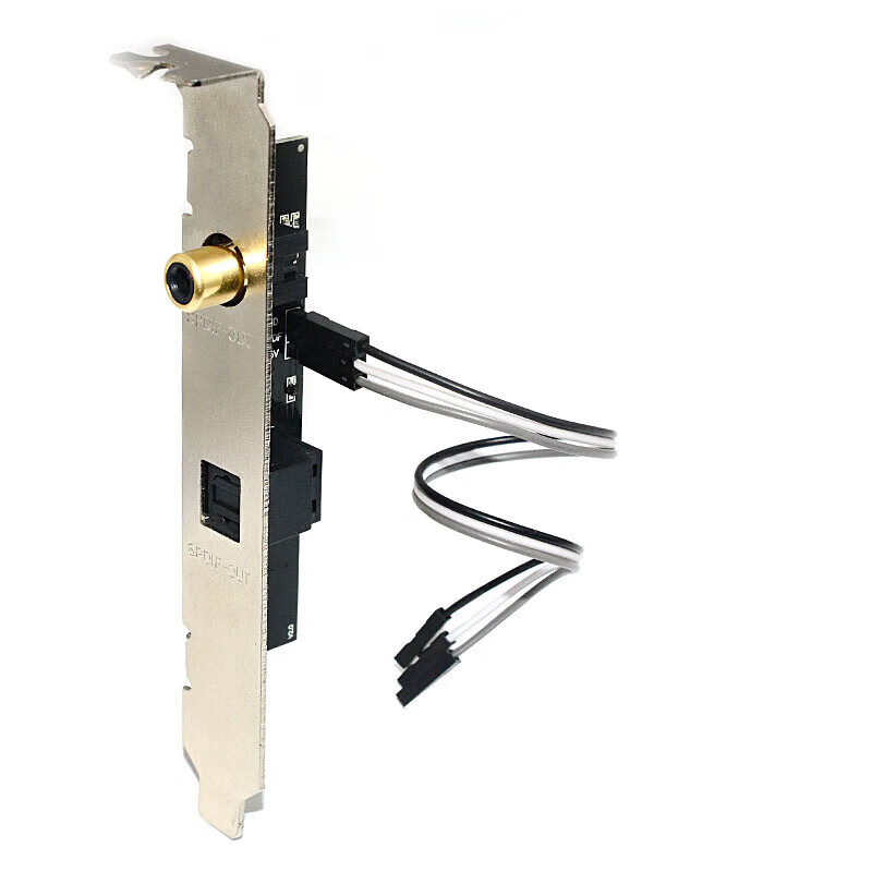 ASUS Gigabyte Biostar motherboard universal spdif out daughter card fiber optic coaxial bezel sound card digital audio card WM-014_full height bezel