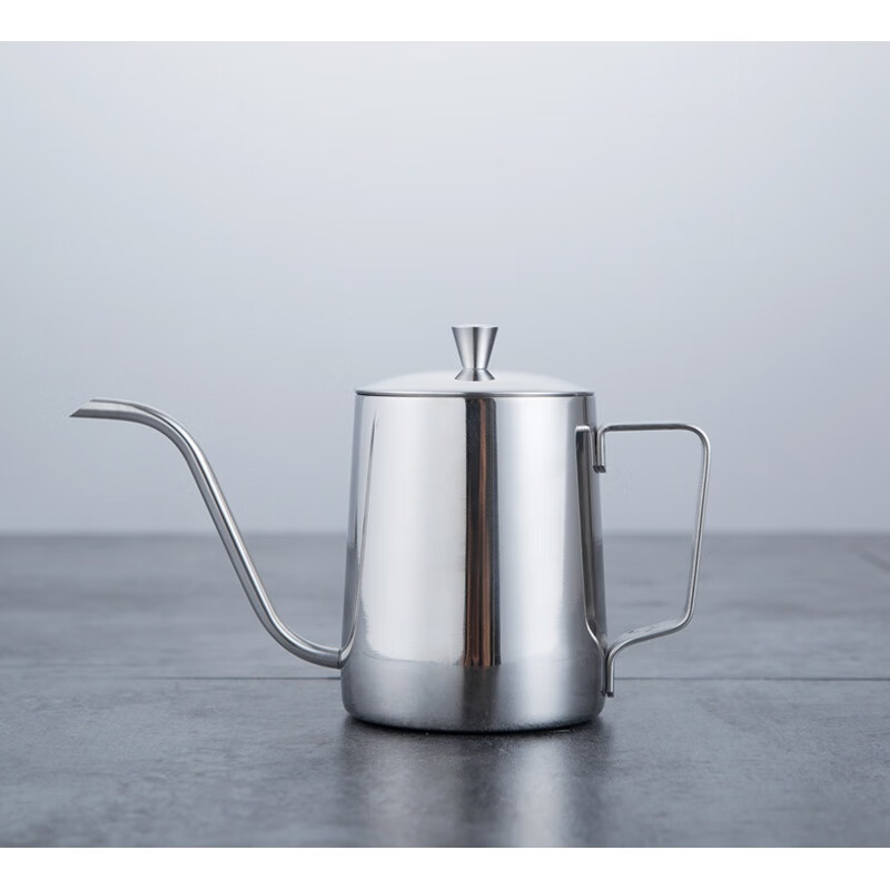 Boelter hand-brewed coffee pot household small mini fine mouth pot stainless steel hanging ear long mouth hand-brewed coffee filter pot set 250ml stainless steel color