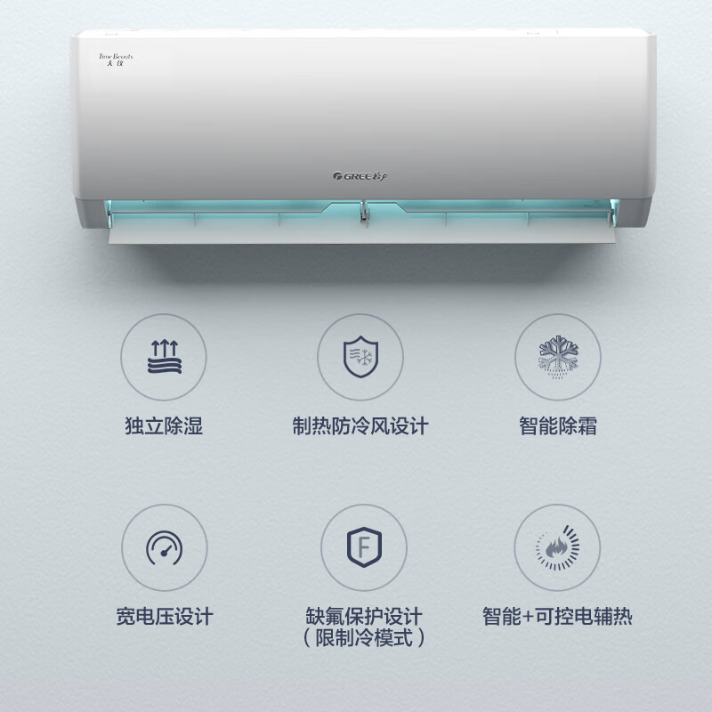 Gree Air Conditioner Tianyi Large 1 Horsepower New Level Energy Efficiency Frequency Converter Pure Copper Tube Bedroom Energy Saving and Power-Saving Hang-up National Subsidy KFR-26GW/(26504)FNhAa-B1