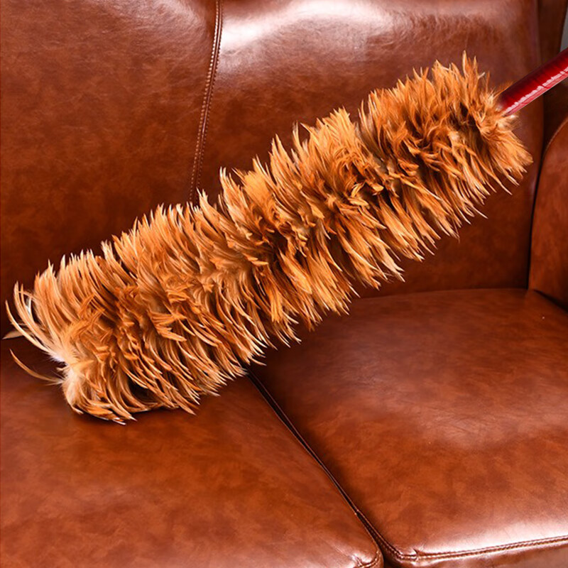 Mandelai feather duster does not shed hair, dust duster, real chicken feather dust sweeper, spider web cleaning artifact