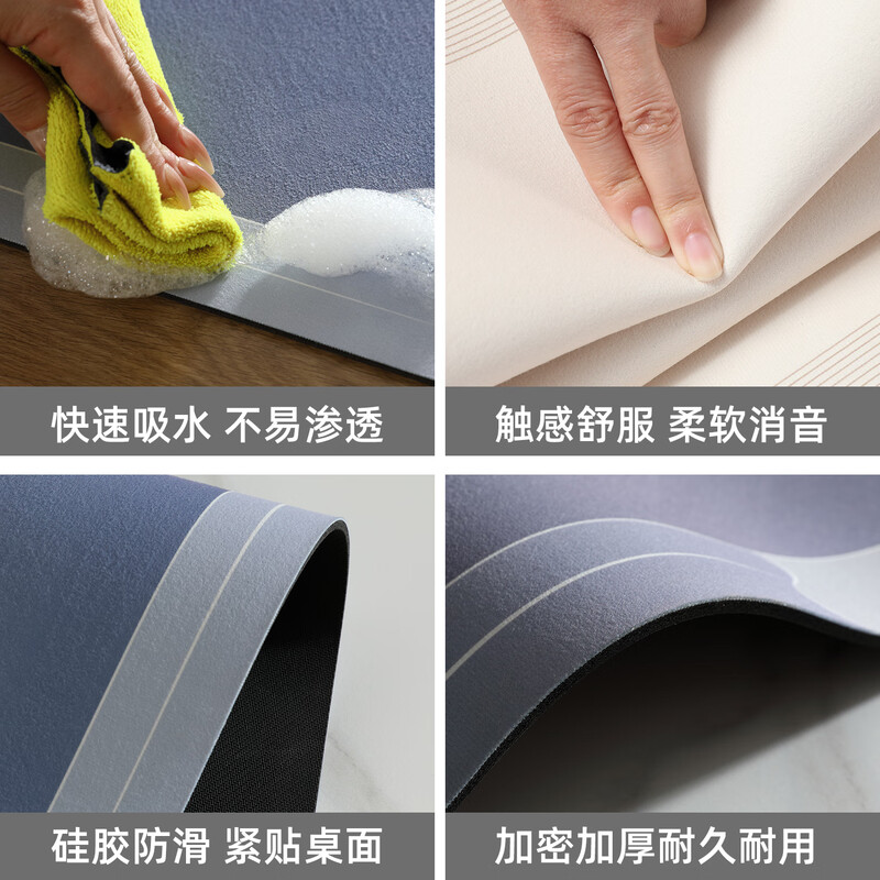 Benzhi mahjong tablecloth thickened sound-absorbing square non-slip wear-resistant chess and card table mat room poker room special egg-beating table mat Shunxinruyi-Coffee color newly upgraded pro model 80*80cm mute effect doubled