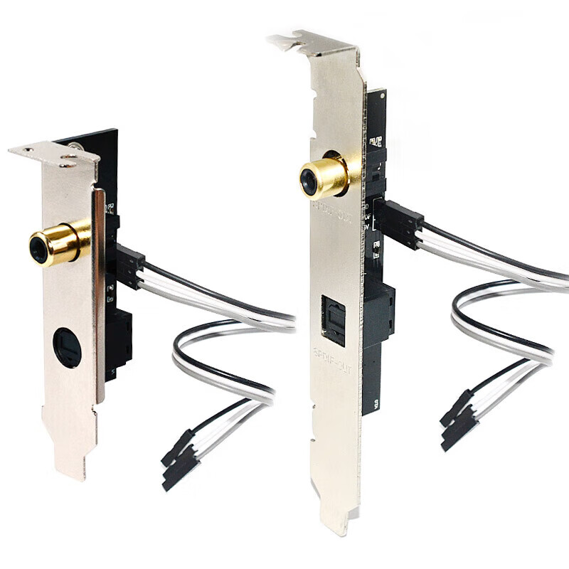 ASUS Gigabyte Biostar motherboard universal spdif out daughter card fiber optic coaxial bezel sound card digital audio card WM-014_full height bezel