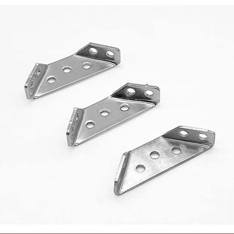 Hasdick Beijing Warehouse Distribution Stainless Steel Multifunctional Corner Triangle Bed Bed Furniture Right Angle Fixer Connector Table and Chair Triangle HKsq-626 Small Size (10 pcs)